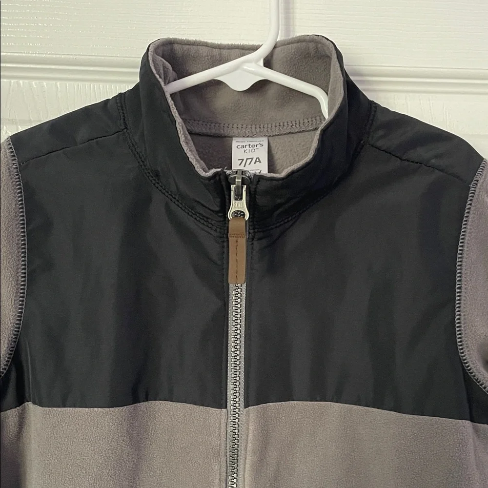 Carter's Fleece Jacket Color Block Size 7 Boys